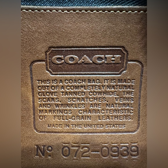 Vintage Leather Coach Classic Hobo 9855 (1989-1994) - Picture 14 of 15